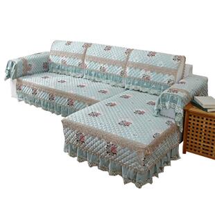 北欧简约沙发垫四季通用防滑皮沙发套罩雪尼尔高档坐垫靠背巾盖布