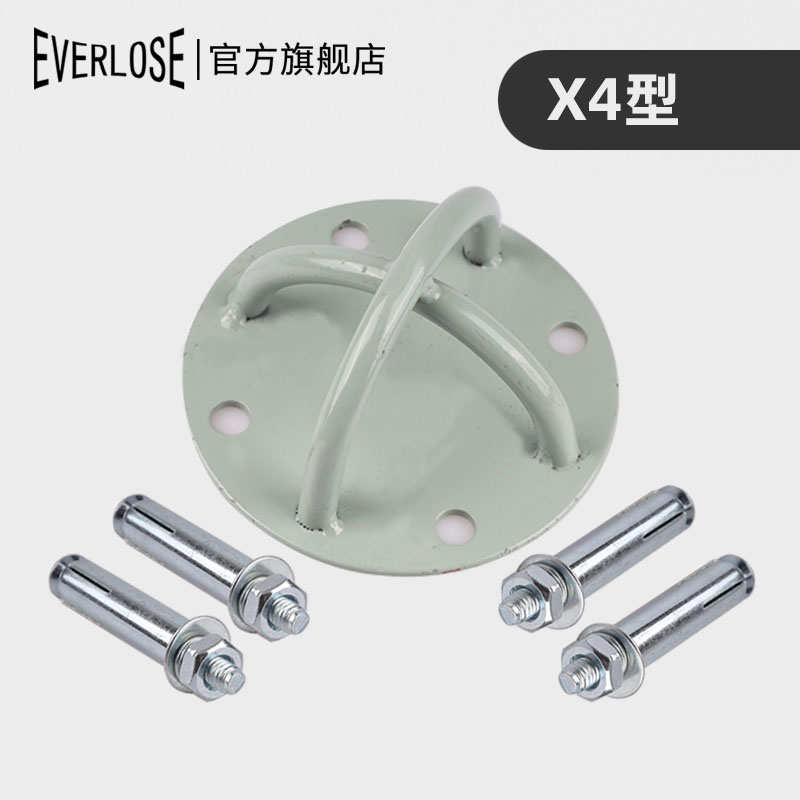 健身战绳固定器悬挂训练带空中瑜伽旋转吊床沙袋吊环拉力绳盘架扣