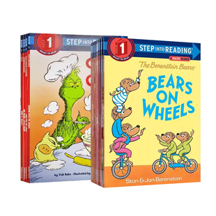 Step Into Reading Step 1 Set 2 14册盒装 原版英文绘本兰登分级阅读第一阶