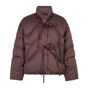 婉甸2025年冬季新品巧克力色短款上身加厚保暖女羽绒服1244D20SX3