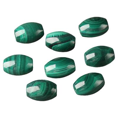 精品天然孔雀石方糖桶珠米珠散珠