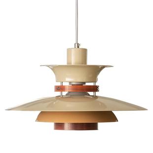 Lynn's立意北欧复古丹麦餐厅吊灯mercero胡桃木色创意书房飞碟灯