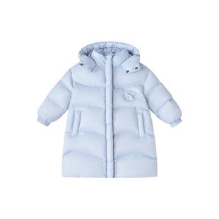 笛莎官方旗舰童装女童羽绒服秋冬季新款女孩宝宝儿童红色新年外套