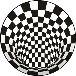 黑白圆形方格卧室床边地毯梳妆台衣帽间吊篮电脑椅地垫茶几垫子