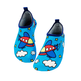 儿童秋冬地板袜鞋包头宝宝防滑卡通学步鞋加绒男女童室内隔凉软底