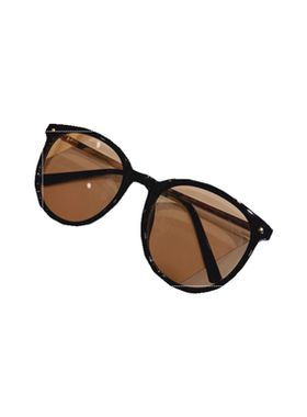 复古风显脸瘦圆框配近视太阳镜