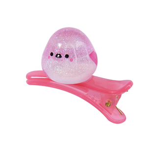 日本进口长尾山雀迷你发夹刘海小夹子多色化妆边夹碎发可爱萌透明