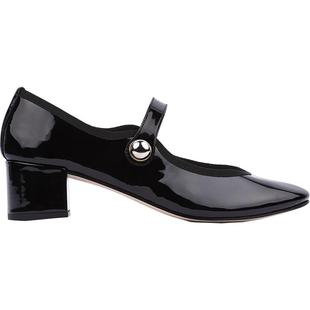 【明星同款】REPETTO丽派朵 FABIENNE皮底圆头复古法式玛丽珍鞋
