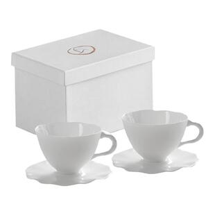 比利时Serax 设计感小众白色骨瓷咖啡杯子意式拉花杯碟套装拿铁杯