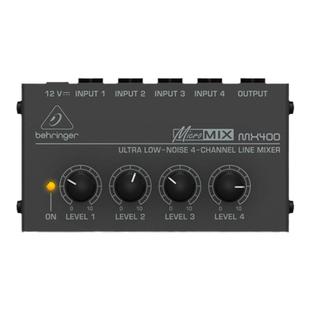 BEHRINGER 百灵达 MX400专业4路小型混音器直播K唱歌机架式调音台