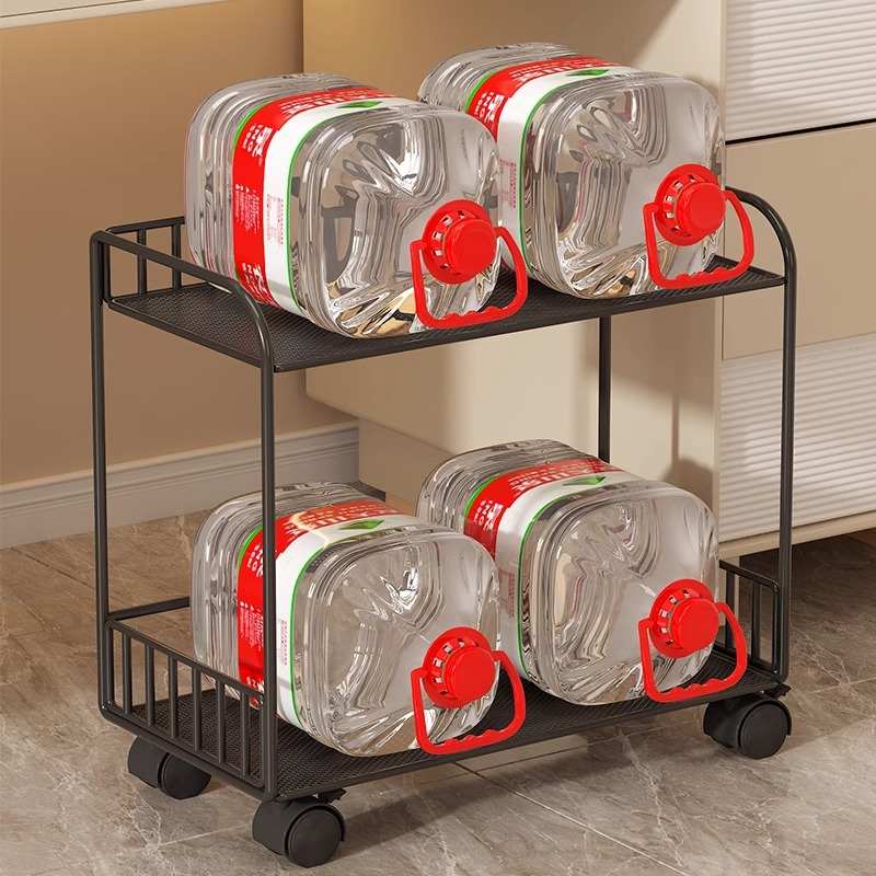 可移动书包架桌下置存轮带收纳书桌收纳筐书架家用神器放小推车物