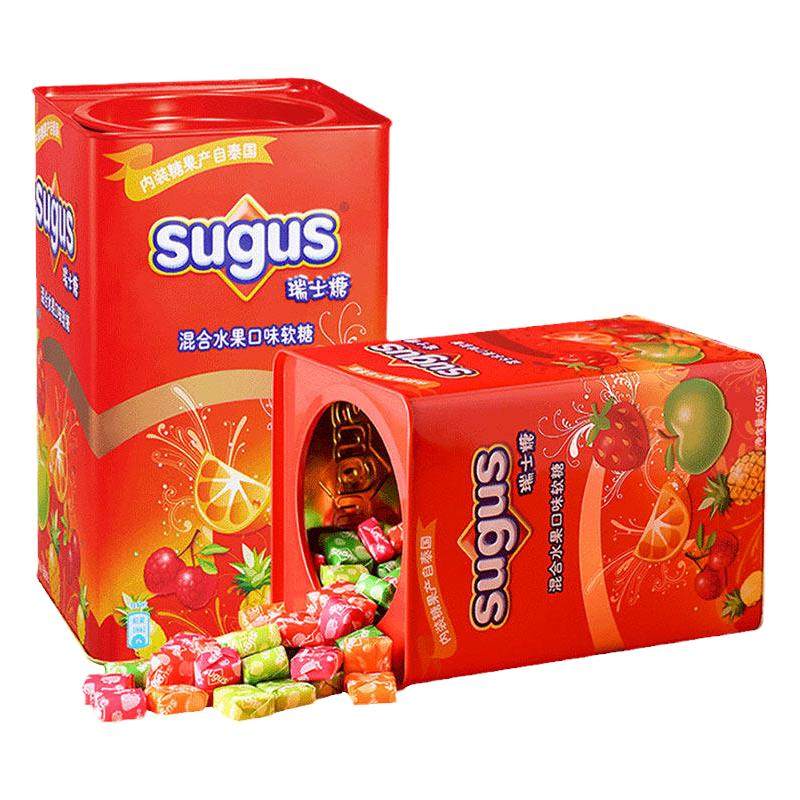 绿箭薄荷糖瑞士糖550g+白桃硬糖200g组合