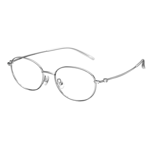 施洛华椭圆小框钛合金眼镜架女款百搭可配近视防蓝光度数男SK0005