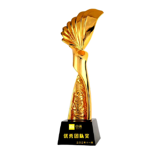 奖杯定制定做五角星大拇指优秀员工金属树脂创意年会比赛颁奖水晶