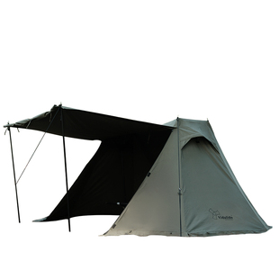 维达利多炎幕户外露营庇护所森林绿帐篷野外生存便携折叠棉布帐篷