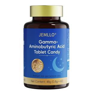 JEMLLO美国品牌Y-氨基丁酸改善浅睡焦虑者助熟睡非褪黑素睡眠片BP