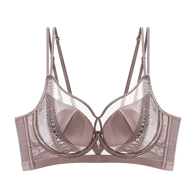 美背内衣女薄款大胸显小交叉带