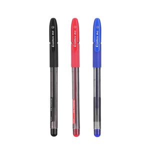 齐心中性笔全针管0.38mm学生用考试笔办公签字笔文具用品记账笔商务办公用品书写碳素笔批改笔12支装  GP038