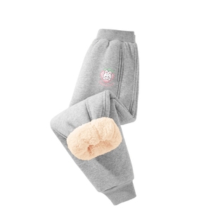 JU真维斯女童束脚加绒保暖卫裤冬季新品儿童长裤大中童裤子女