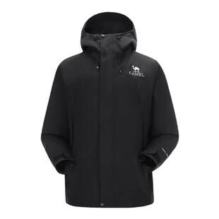 骆驼户外冲锋衣AK80硬壳防水外套男春秋新款防暴雨进藏单冲登山服