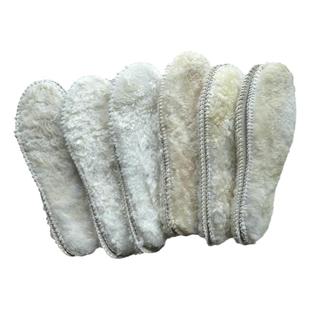 羊毛鞋垫 男女皮毛一体保暖鞋垫6-8mm实用短毛款雪地靴运动棉鞋用