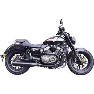 适用奔达灰石250CVT前护杠黑碳钢折叠靠背边包摩托车护杠保险杠