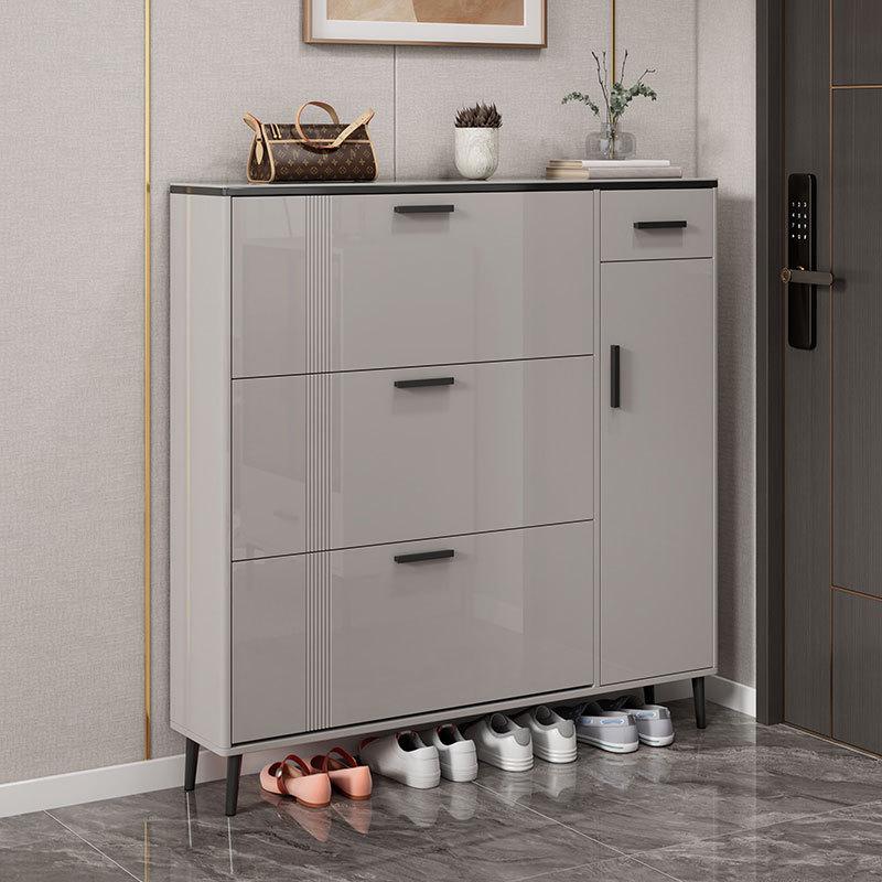 鞋柜家用门口入户2025爆款翻斗式烤漆玄关柜简约现代轻奢超薄简易