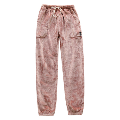 冬季睡裤情侣法兰绒家居裤