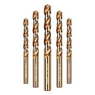 松崎含钴麻花钻头高强度硬质不锈钢合金打孔钢铁专用开孔器直柄钻