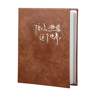 皮质小相册本情侣照片收纳高级恋爱记录5寸6寸7拍立得影集相薄册