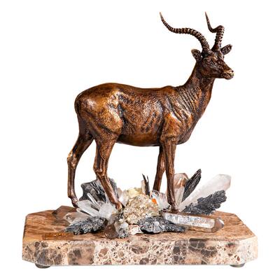 阿斯蒙迪卡萨苏拉原创青铜水晶羊