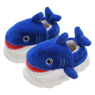 儿童棉鞋包跟冬季男孩室内防滑毛毛棉拖鞋女童居家宝宝幼儿园创意