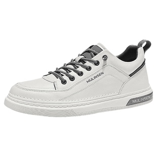 木林森棉鞋男冬季2025年新款潮流小白加绒板鞋休闲运动一脚蹬皮鞋