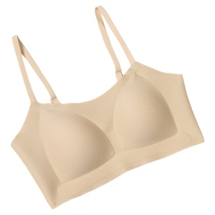 和美三角杯套头抹胸式防走光内衣女薄款固定杯透气无痕无钢圈文胸