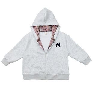 女童秋春季中长款拉链开衫上衣儿童卫衣中大童韩版连帽双层外套