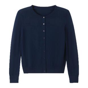 BBFER本依凡新澳羊毛针织开衫亲肤绵羊毛内搭打底可机洗女0051