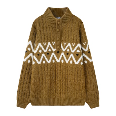 加厚保暖毛衣宽松潮流男生针织衫