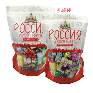 俄罗斯进口混合散装牛奶巧克力威化糖果2斤年货喜糖纯正美味零食