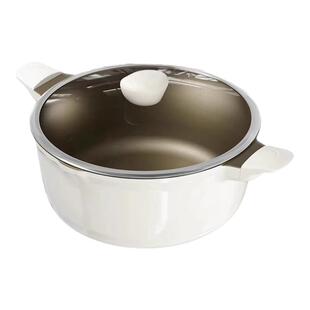 德国knx无涂层汤锅家用不粘锅陶瓷炖煮锅电磁炉蒸锅炖汤锅大容量