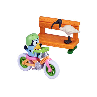 正版布鲁伊自行车玩偶玩具