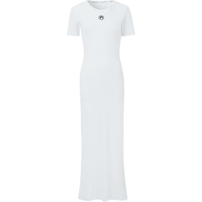 【折扣】MARINE SERRE 春季女贴花刺绣棉质混纺连衣裙