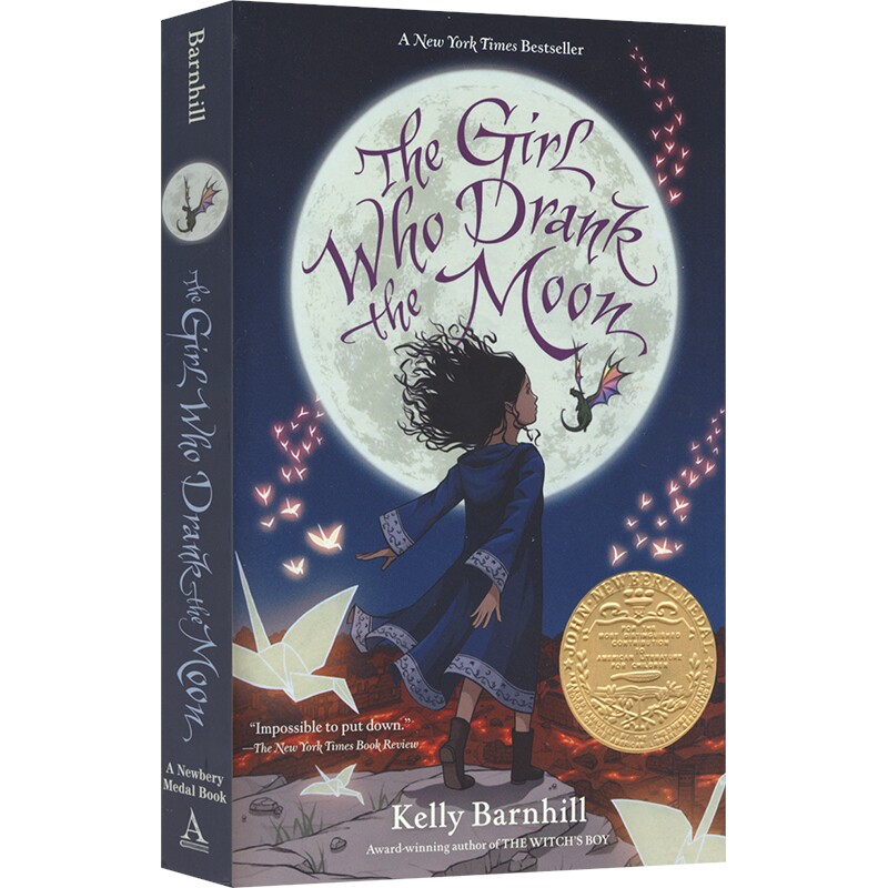 The Girl Who Drank the Moon 喝月光的女孩 纽伯瑞金奖 儿童英语章节书 奇幻冒险故事 课外读物 英文原版进口图书