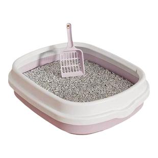 猫砂盆大号猫砂盆半封闭式可拆卸猫厕所塑料宠物用品开放式猫沙盆