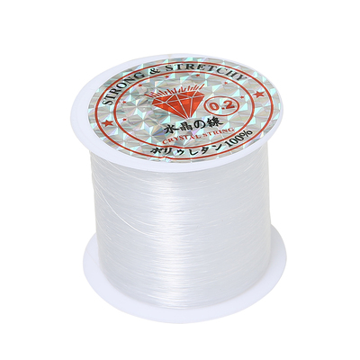 DIY水晶鱼线串珠无弹力戒指透明