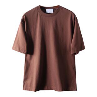 人手两件！重磅棉混纺！外贸男装夏季情侣日系百搭宽松短袖T恤潮