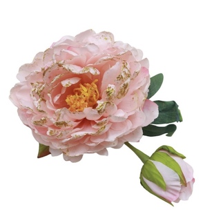 格格间原创【赏客】春日唐风金粉大牡丹发夹绢花仙气汉服古风配饰