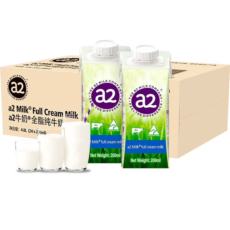 a2澳洲A2蛋白全脂纯牛奶肠胃舒适