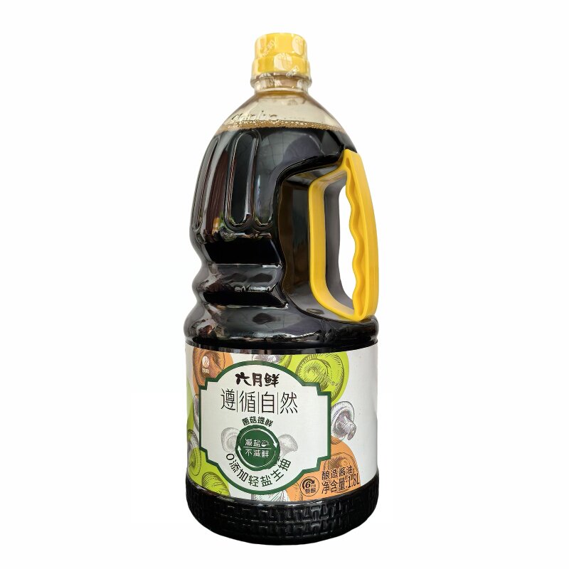 六月鲜零添加轻盐生抽1.8L
