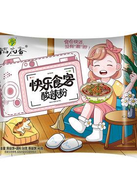 稻花香 快乐食客酸辣粉重庆方便粉丝冲泡方便速食夜宵泡面1袋装