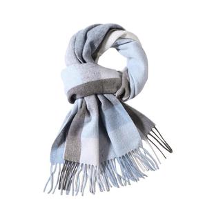 CACUSS纯羊毛围巾女秋冬季新款韩版百搭保暖围脖披肩礼盒生日礼物